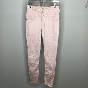 REFUGE high waisted pink jeans
